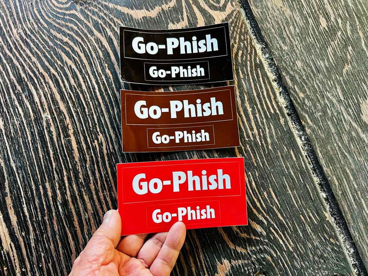 Go-Phish 3色入り2サイズステッカー